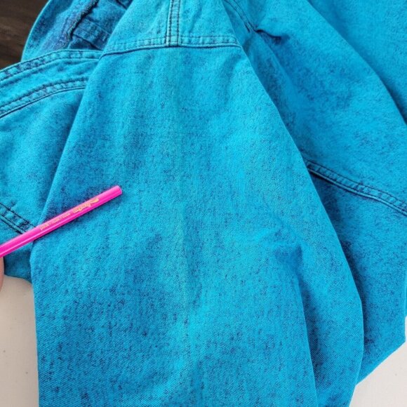 VTG 80s Sundance Size S/M Denim Jacket Skirt Set Acid Wash Country Western Long - Picture 3 of 15